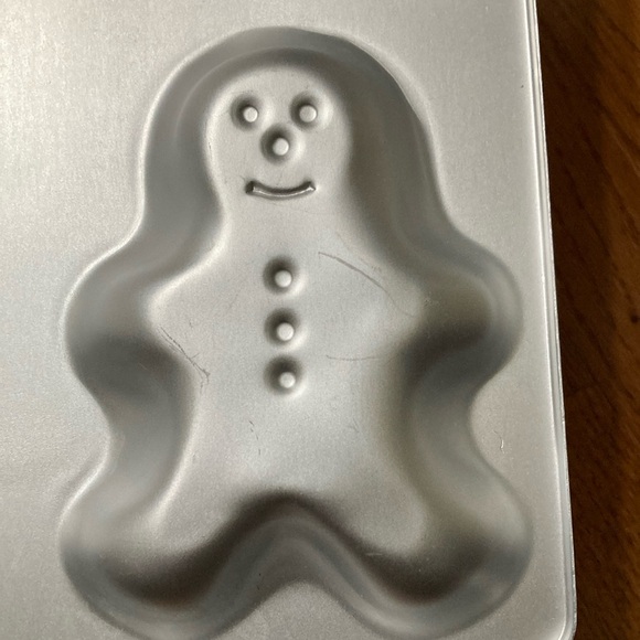 Wilton  - Vintage 1990 Aluminum GINGERBREAD BOY NOVELTY BAKING PAN - Picture 4 of 11